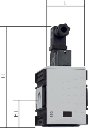 Exemplarische Darstellung: 3/2-Wege Magnetventil (Futura Baureihe 1)